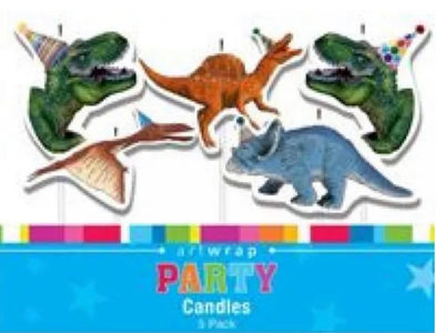 Dinosaur Candles 5pc