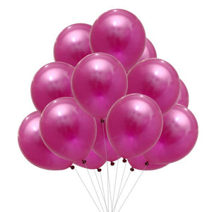 Pearl Fuchsia Colour Balloon 10” 15pc