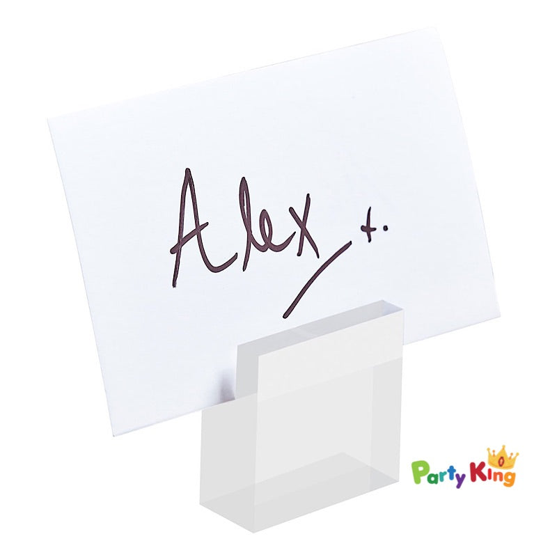 A Touch Of Pampas Place Card Holders Acrylic Block