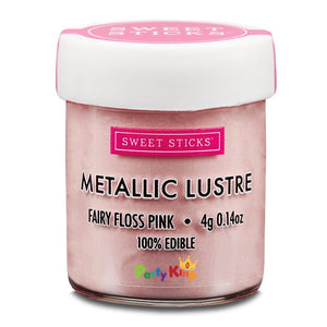 Metallic Lustre Fairy Floss Pink Sweet Sticks