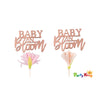 Baby In Bloom Cupcake Toppers Foiled