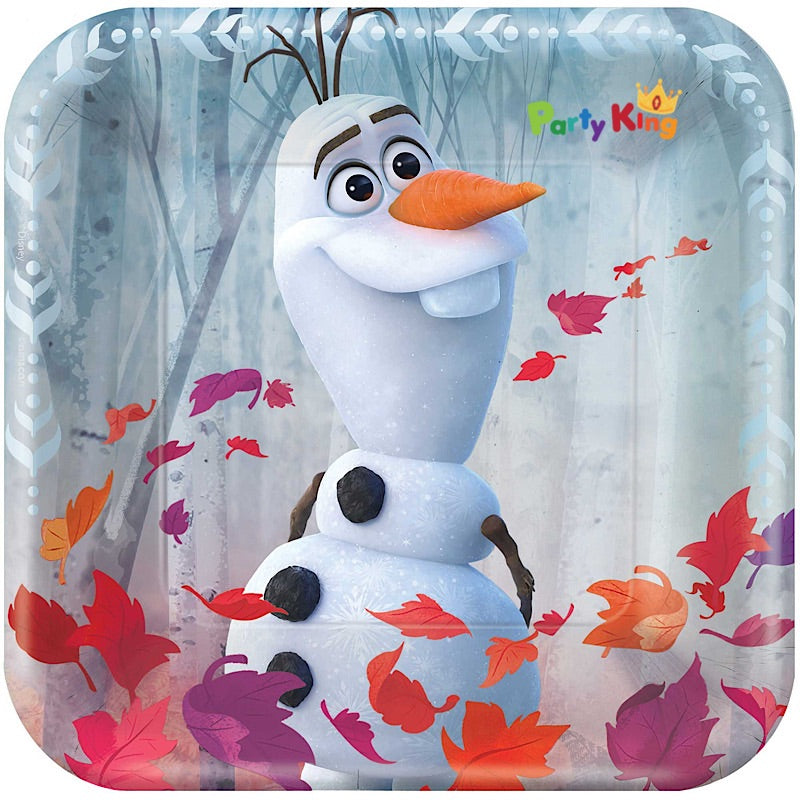 Frozen 2 17cm Square Metallic Lunch Paper Plates