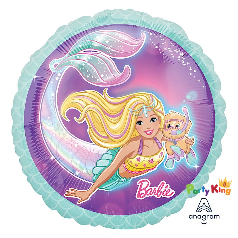 Barbie Mermaid Standard 45cm Foil Balloon