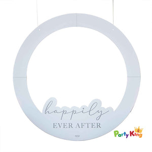 A Touch Of Pampas Round Photo Booth Frame