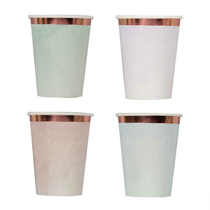 Pastel - Mix It Up Paper Cups Pastel Mixed Pack Foiled