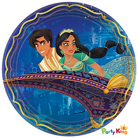 Aladdin 23cm Round Metallic Dinner Paper Plates