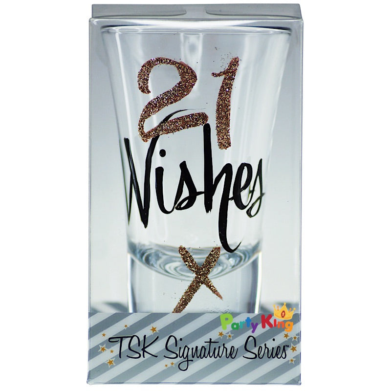 21st Rose Gold Shot Glass