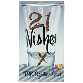 21st Rose Gold Shot Glass