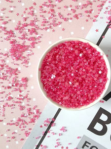 Edible Hot Pink Sanding Sugar Sprinkles 