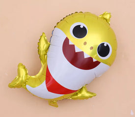 Yellow Shark Jumbo Shape Foil Balloon