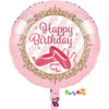 Ballet Twinkle Toes Happy Birthday Standard 45cm Foil Balloon