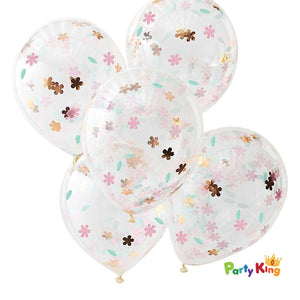 Ditsy Floral Confetti 30cm Latex Balloons