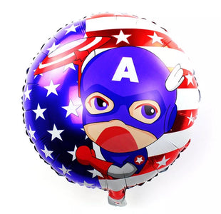 45cm (18") Baby Captain America Round Foil Balloon