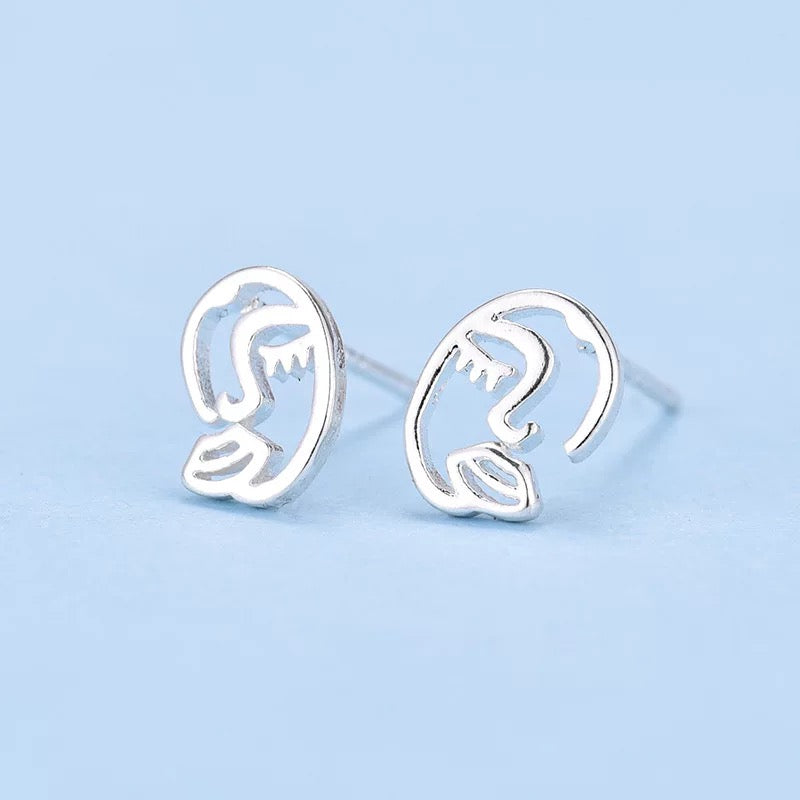 925 Silver Ear Stud Art