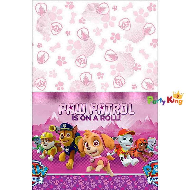 Paw Patrol Girl Table Cover Plastic