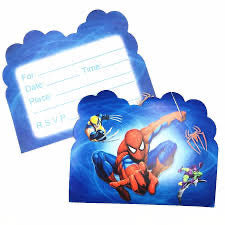 Spider-Man Invitations