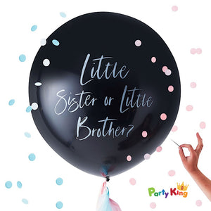 Twinkle Twinkle Giant Gender Reveal Brother Or Sister Balloon