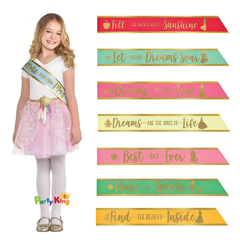 Disney Princess Once Upon A Time Set Of Sashes