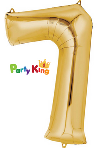 Foil Number Balloon Gold No.7