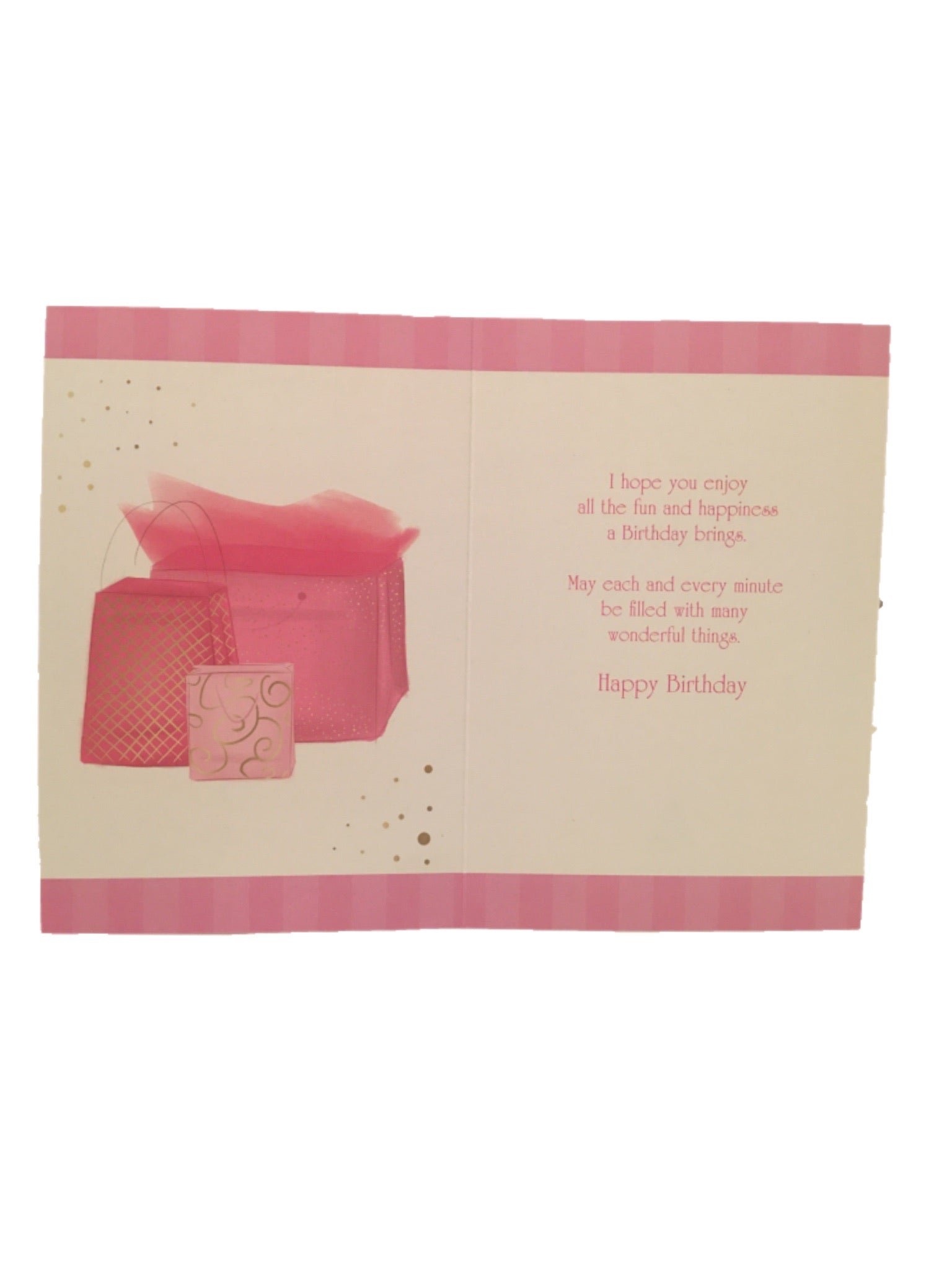 Happy Birthday Shopping Bag Pink