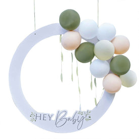 Botanical Baby Hey Baby Botanical Baby Shower Photo Booth Frame