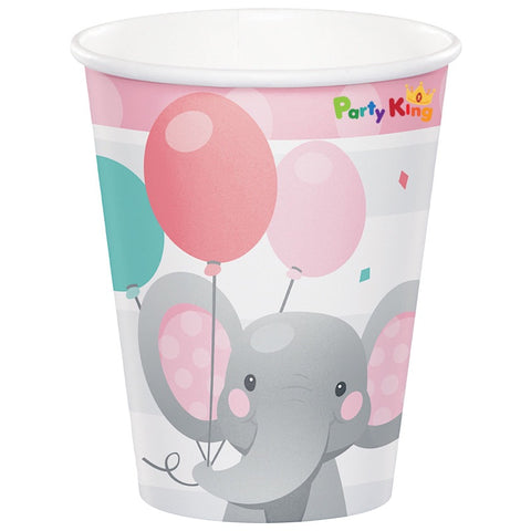 Enchanting Elephant Girl Paper Cups