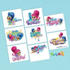 Shimmer And Shine Tattoos Stickers Favor