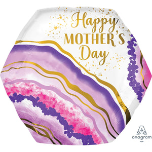 Mother’s Day Watercolour Geode Foil Balloon 58cm