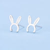 925 Silver Ear Stud Bunny Ear Hairband