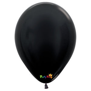 Sempertex Metallic Black 11” Latex Balloon