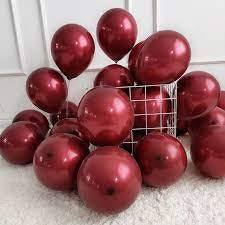 Standard Wine Colour Balloon 5” 20pc