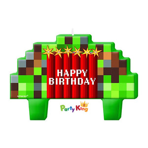 Minecraft TNT Party! Mini Moulded Birthday Candle Set