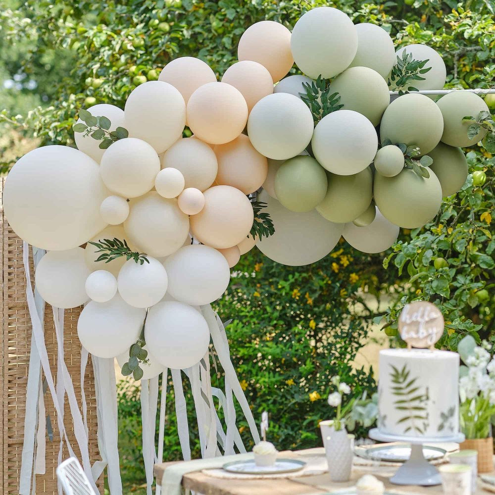 DIY Balloon Garland/Arch Botanical Baby