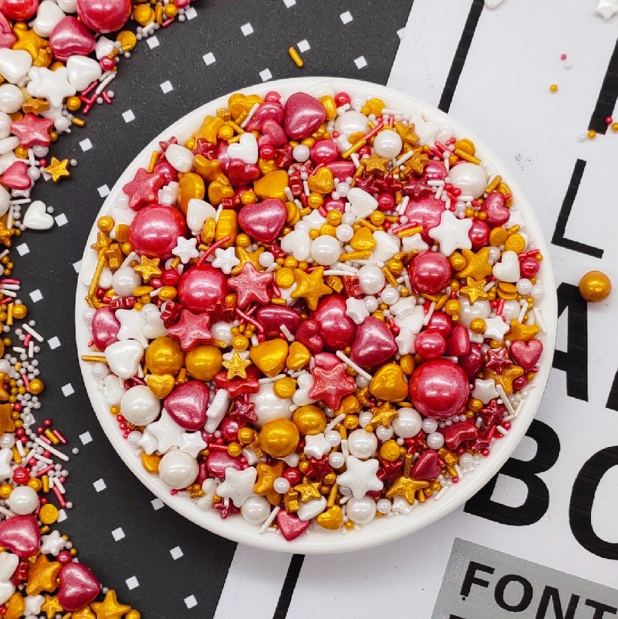 Edible Sugar This Girl is on Fire Sprinkles Cake Decoration 