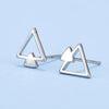 925 Silver Ear Stud Triangle Triangle