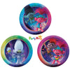 Trolls World Tour 17cm Round Assorted Prismatic Paper Lunch Plates