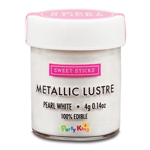 Metallic Lustre Pearl White Sweet Sticks
