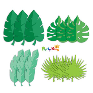 Dino Party Decor Leaf Cutouts 18cm