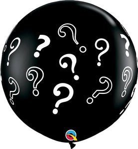 Question Marks Latex Balloon 3’ Round