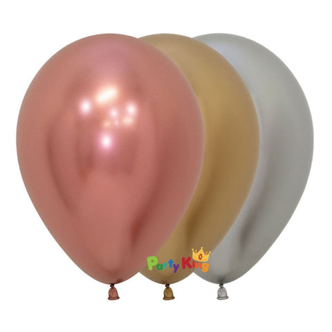 Sempertex Metallic Reflex Deluxe Assorted 11” Latex Balloon