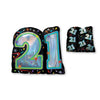 Supershape Holographic Brilliant Birthday 21st Foil Balloon