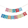 Gold - Mix It Up Banner Happy Birthday Multi-Coloured Flag Gold Foiled