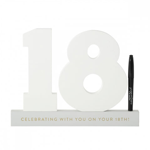 Image of 18th Wooden Signature Number