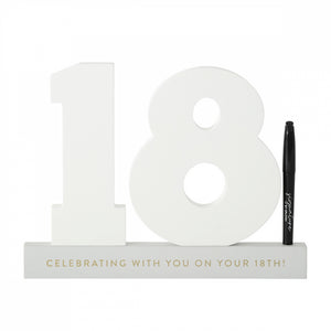 18th Wooden Signature Number