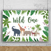 Safari Backdrop - Wild One with Leaf