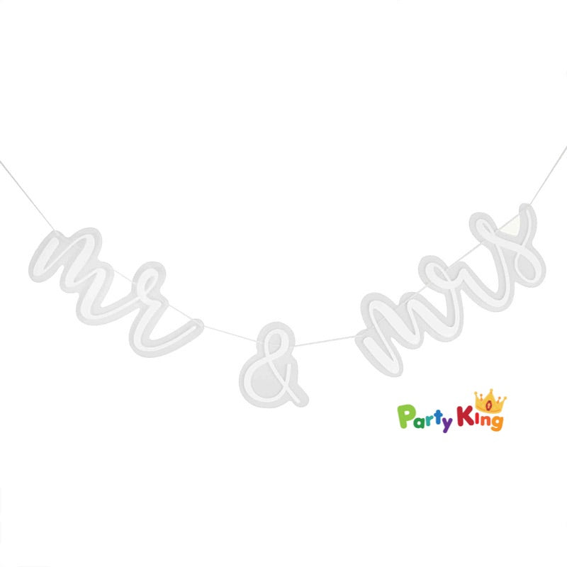 A Touch Of Pampas Bunting Mr & Mrs Acrylic