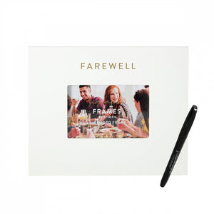 Farewell White Signature Frame 