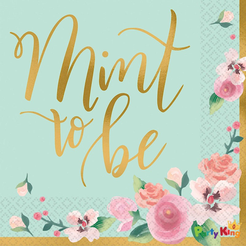 Mint To be Beverage Napkins