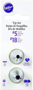 Wilton Pipping Tip Set #5 + #18