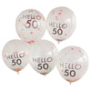 Brights - Mix It Up ‘Hello 50’ 30cm Balloons Brights